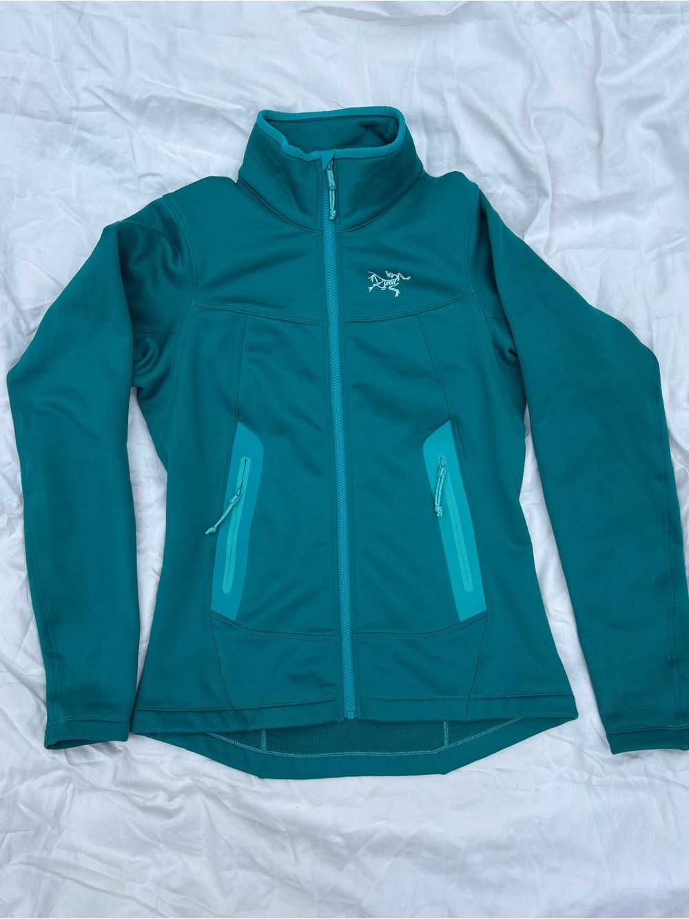 Arc'teryx Women's kyanite Teal Zip-Up Jacket